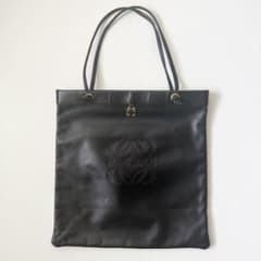 訳あり】LOEWE ロエベ ナッパレザー トートバッグ アナグラム ブラック