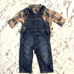 babyGAP ギャップ デニム オーバーオール サロペット 80㎝　ポロベビーのサムネイル