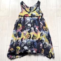 美品✨ ヒステリックグラマー× Andy Warhol スカル柄ワンピース ヒステリックグラマー アンディウォーホル スカル レース シルク