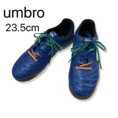 UMBRO アンブロ ジュニア フットサル シューズ ブルー 23.5cmのサムネイル