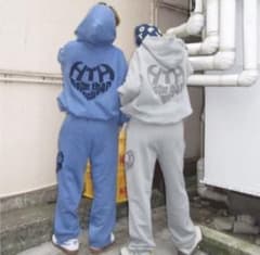 激かわ Hotter Than Hell HTH スウェットパンツ ブルーのサムネイル