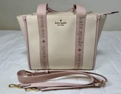 【美品】kate spade キップキャンバス トート ピンク2wayバッグのサムネイル