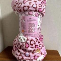 新品 毛布 にもなるあったか掛けカバー　ハローキティ　ヒョウ柄 掛け布団カバー 新品 ハローキティ 毛布にもなるあったか掛け布団カバー ピンク ヒョウ
