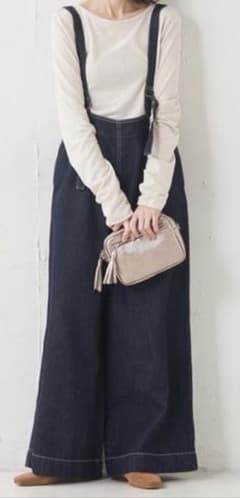 サス付きワイドパンツ  チャオパニック　サロペット　Sサイズのサムネイル