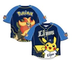 ライオンズ　ポケモン　Lサイズ　ユニフォームシャツ　ベルーナドーム　限定デザイン ライオンズ ポケモン Lサイズ ユニフォームシャツ ベルーナドーム 限定