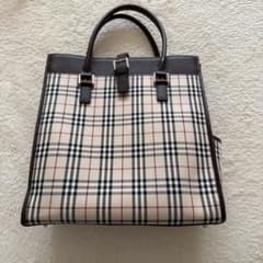 Burberry チェック柄　トートバッグのサムネイル