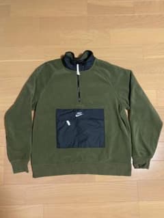 【激レア】NIKE ハーフジップ フリース XL オリーブ色のサムネイル