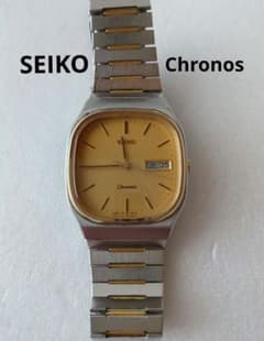 【稼働品】セイコー クロノス クォーツ ゴールド文字盤 7433-5080 稼働品】セイコー クロノス クォーツ ゴールド文字盤 7433-5080 - メルカリ