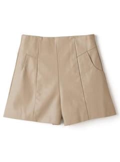 値下げ　センターラインレザーショートパンツ[at1612]のサムネイル