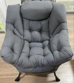 1人掛けソファ パーソナルチェア 北欧風 グレーのサムネイル
