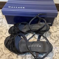 WALLAGE サンダル ブラック 22cm EEEのサムネイル