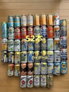 52本 お酒まとめ売りビール・チューハイ・ハイボール・発泡酒 - メルカリ