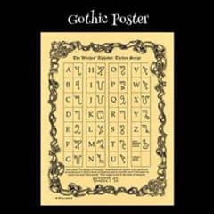 ゴシックポスター 魔術ポスター / Witches Alphabetのサムネイル