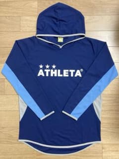 ATHLETA アスレタ フーデッドプラクティスシャツ ブルー Lサイズ