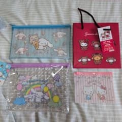 サンリオキャラクターズ ギフトバッグ＆ポーチ 3点セットのサムネイル
