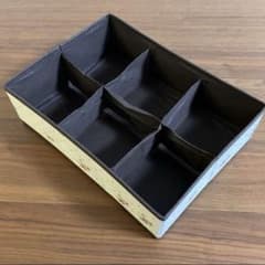 引出し整理ボックス　靴下収納ボックス　小物収納ボックス　花柄　白 　整理　収納のサムネイル