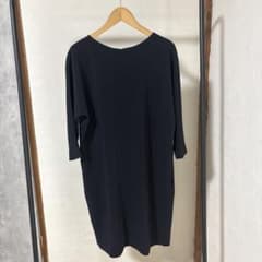 ⁠【美品】23区 バックドレープ ワンピース ネイビー 38 M 七分袖⁠のサムネイル