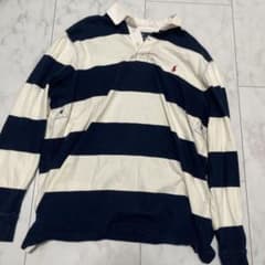 Polo by Ralph Lauren ラガーシャツ ボーダー 長袖Lのサムネイル