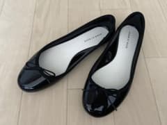 バレエシューズ パンプス 黒　38  24㎝〜24.5㎝のサムネイル