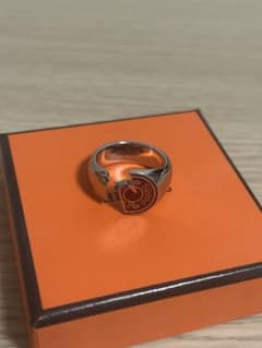 HERMES （エルメス）カルーゼル リング指輪 シルバーxRouge H - メルカリ