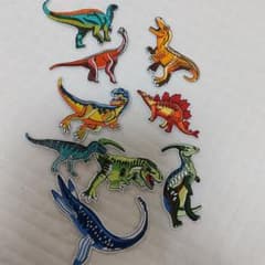 ティラ様専用           恐竜アイロンワッペン   ９枚のサムネイル