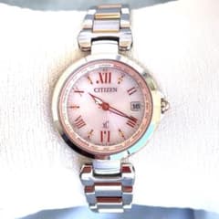 美品❣クロスシーxC H240 ペールピンク文字盤 ハッピーフライト 稼働