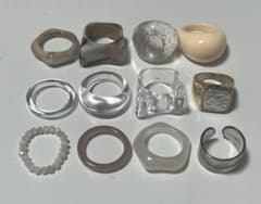 アクリルリング 12個セットのサムネイル
