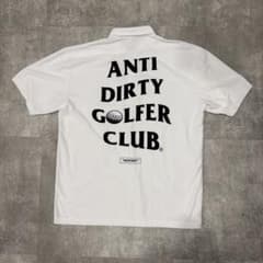即完売品　ANTI DIRTY GOLFER CLUB ポロシャツ ホワイト M NOPOINT” ANTI DIRTY GOLFER CLUB ポロシャツ - メルカリ
