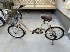 【美品】20インチ小径車 3段変速 ククーロ (サイクルスポット) ベージュ 美品】20インチ小径車 3段変速 ククーロ (サイクルスポット) ベージュ