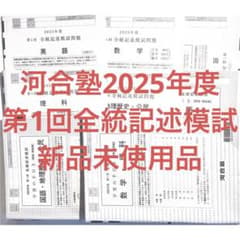 新品未使用品】河合塾2025年度第1回全統記述模試 - メルカリ