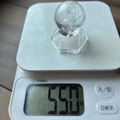 天然石 水晶 丸玉 スフィア 55gのサムネイル
