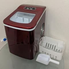 新型高速自動製氷機 氷ドンドン コンパクト 405-imcn02 レッド 405