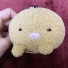 스미코구라시 돈까스 봉제인형 패스 케이스