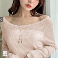 新品未使用　グレイル　GRL シアーニットトップスのサムネイル