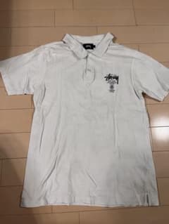 Stussy ポロシャツ ホワイト Lサイズ - メルカリ