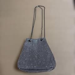 SHEIN シルバー　ショルダーバッグ