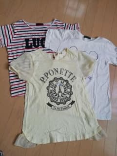 最終値下げします。女の子☆Ｔシャツ☆３点セットのサムネイル