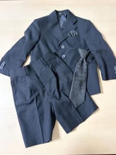 【美品】オリバーハウス フォーマル スーツ キッズ 100 ブラック 卒服のサムネイル