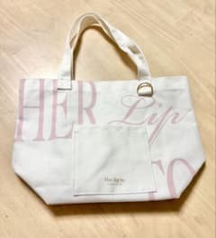 Her lip to 名古屋 限定 ロゴ トートバッグ milkypink - メルカリ