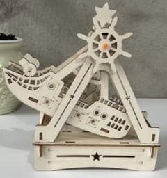 木製 海賊船 バイキング船 工作キット 手作り DIYのサムネイル