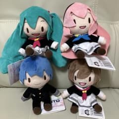 ふわぷち ミニぬいぐるみ 初音ミク 巡音ルカ KAITO MEIKO 制服Ver