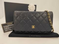 CHANEL WOC ブラック カーフスキン ゴールド金具のサムネイル