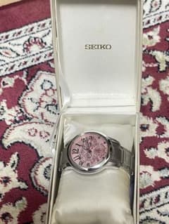 SEIKO ピンク文字盤 腕時計 クォーツ