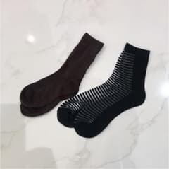 靴下  nano・universe  透け＆秋色ソックス2足セットのサムネイル