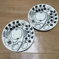 【未使用品】アラビア ブラックパラティッシ プレート　16.5㎝　2枚のサムネイル