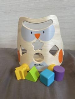 PlanToys フクロウ 型はめパズル 木製知育玩具のサムネイル