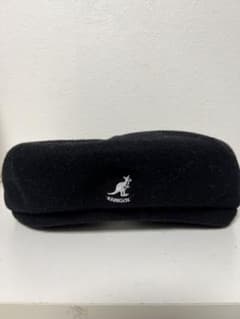 KANGOL 黒 ベレー帽 風キャスケットフリース素材のサムネイル