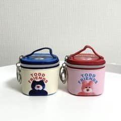 【mojojojo】ミニミニバニティポーチ青ネコ うさぎ 2点セットのサムネイル