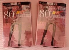 アツギタイツ80デニール2足組2セット(M-L)のサムネイル