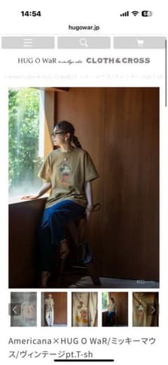 Americana×HUG O WaR/ミッキーマウス/ヴィンテージT - メルカリ